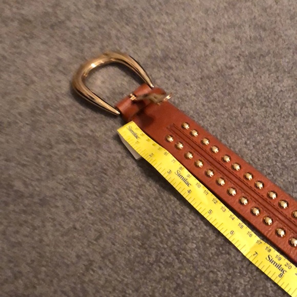 Michael Kors leather and gold belt main image 8
